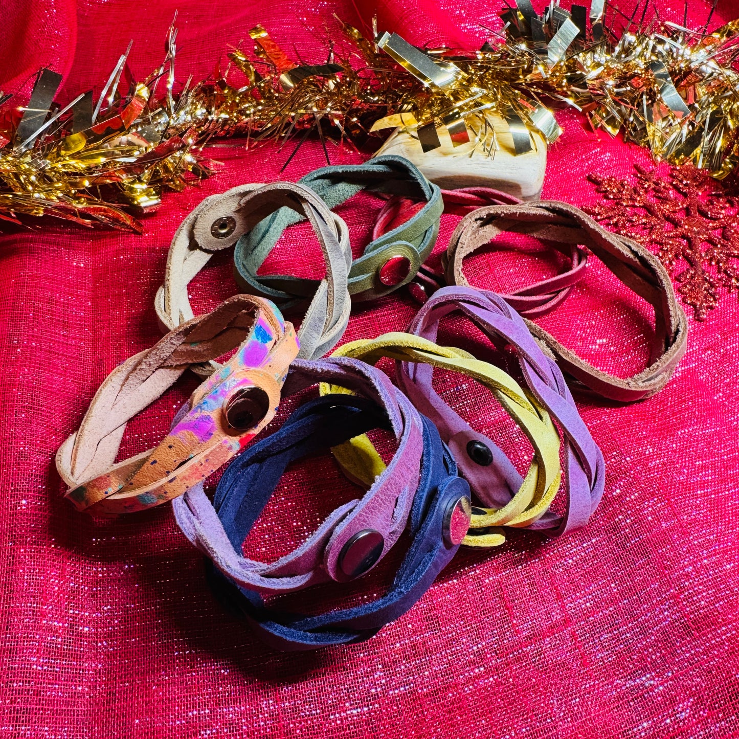 Leather Bracelets - Mystery Braid