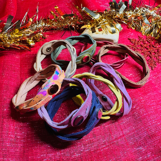 Leather Bracelets - Mystery Braid