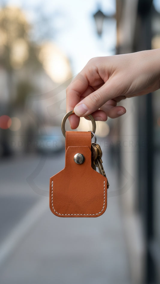 Leather Stash Keyring