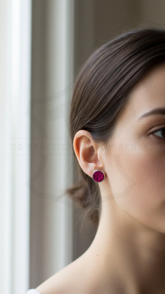 Leather Studs Earrings