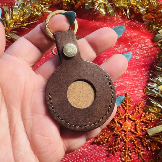 Leather Keyring - AirTag